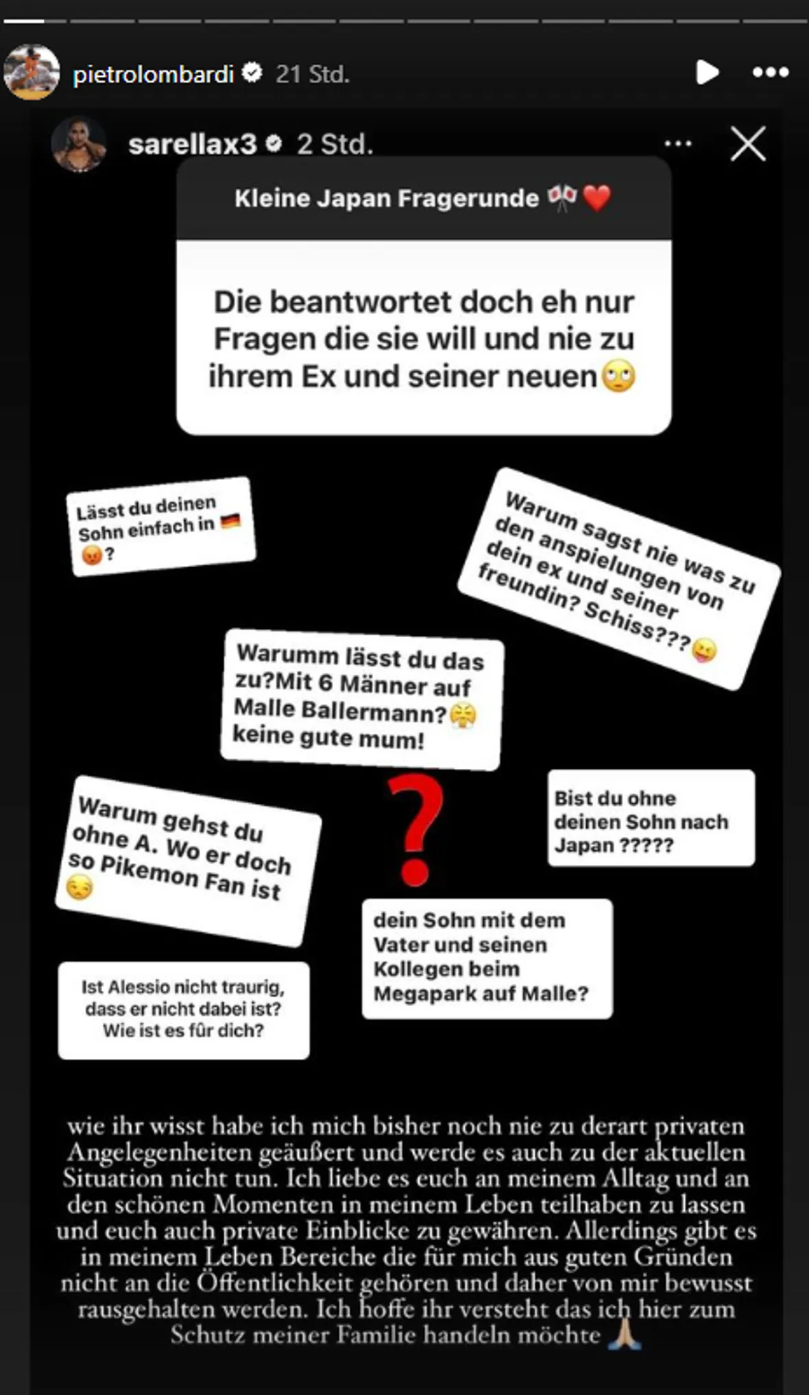 Sarah Engels Fragerunde Sarah Engels Fragerunde