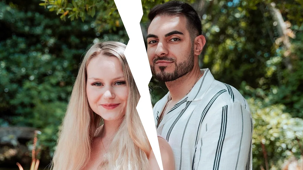 Sarah-Jane Wollny und Ex Tinush stehen eng beieinander. Damals waren sie noch ein Paar. - Foto: RTL / Kimberly Schäfer