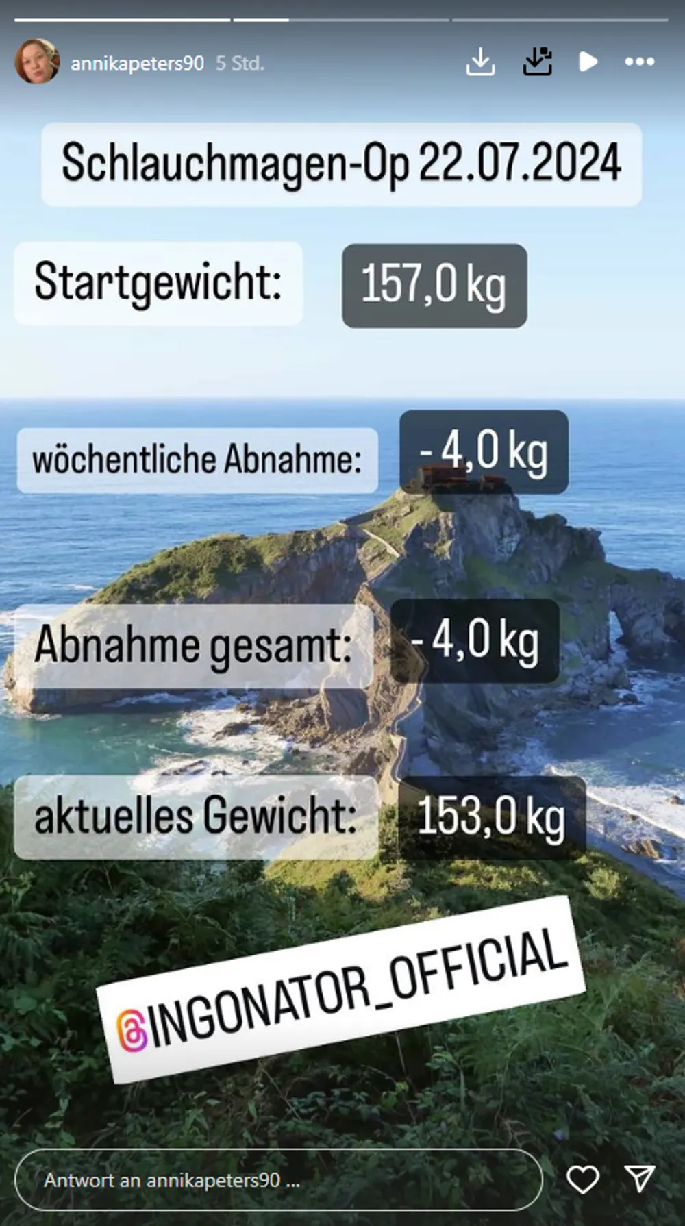 Ingo Peters Magen-OP Update Ingo Peters Magen-OP Update