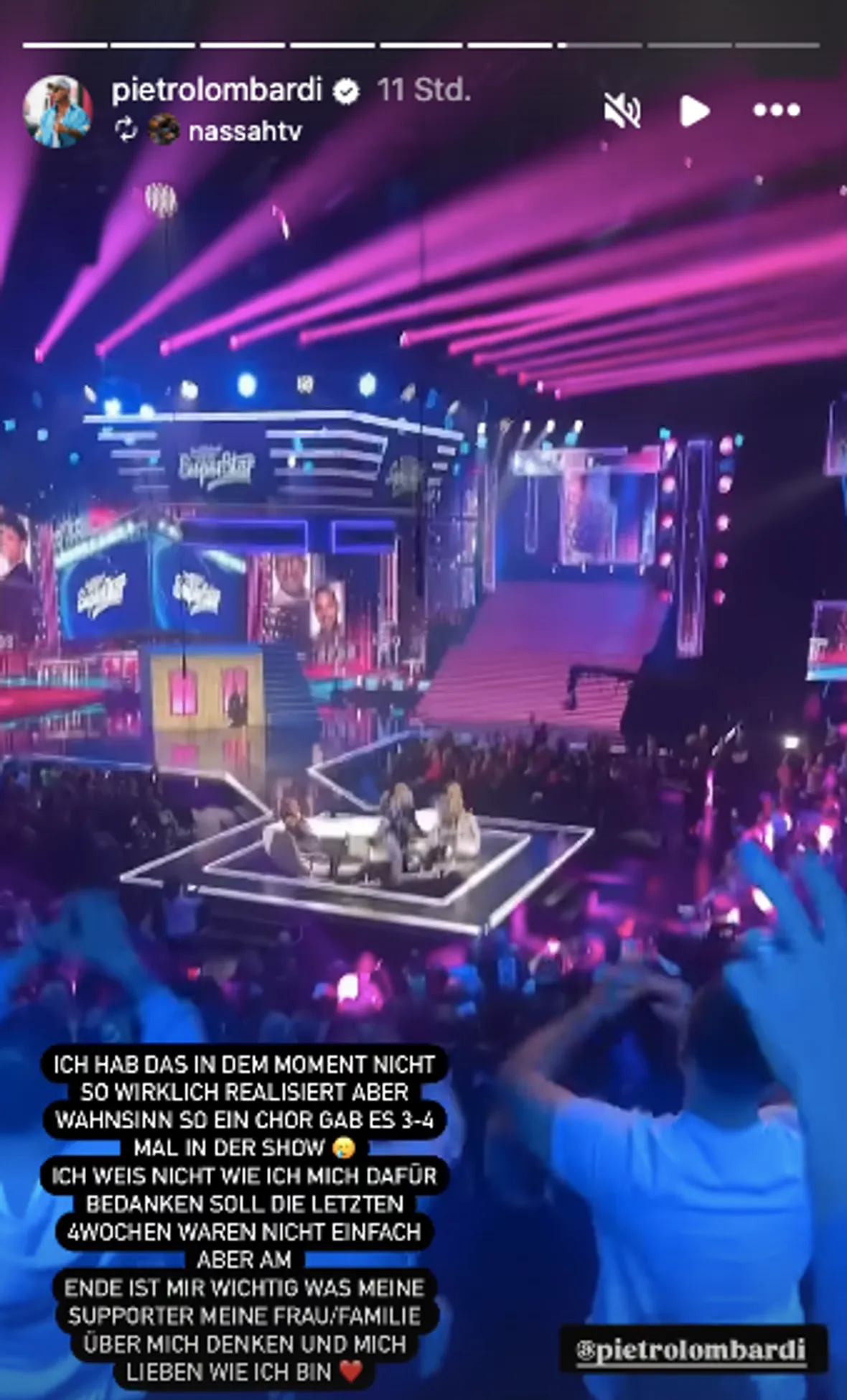 Screenshot vom DSDS Finale Screenshot vom DSDS Finale
