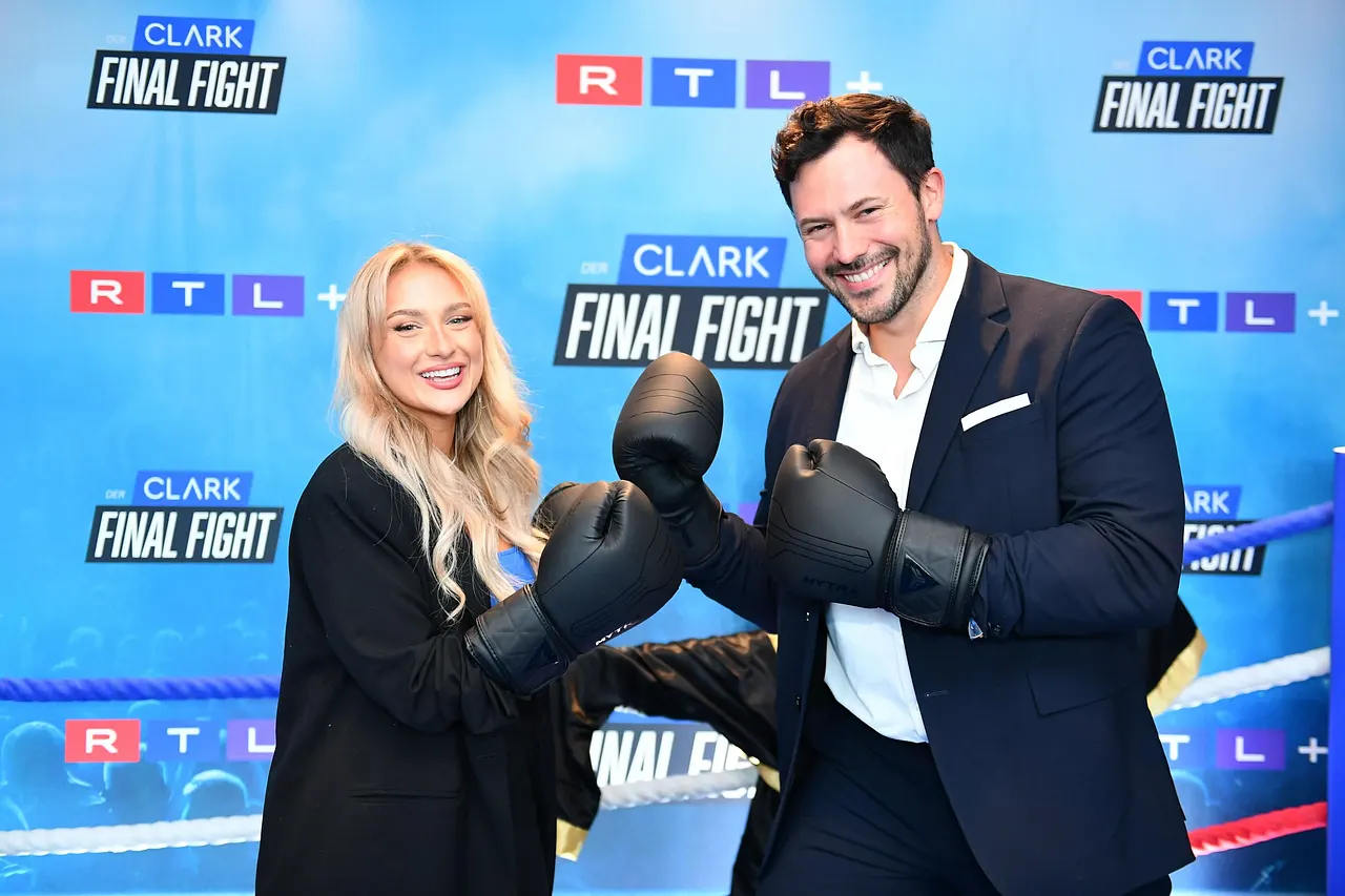 Sebastian Klaus mit Jenny Sebastian Klaus und Jenny mit Boxhandschuhen - Foto: RTL