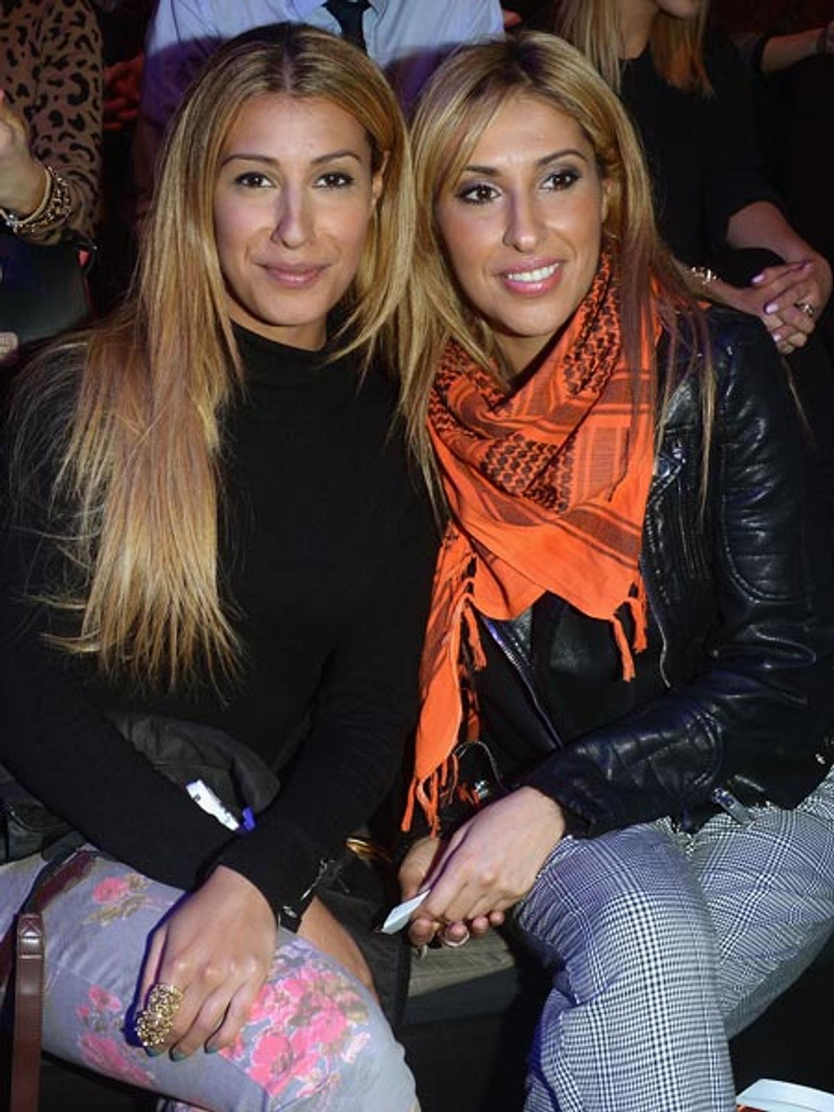 Senna Gammour mit ihrer Schwester bei der Fashion Week