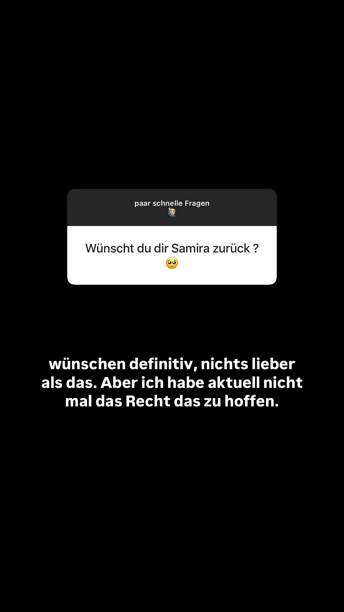 Serkan Yavuz' Statement auf Instagram über Samira-Comeback Serkan Yavuz' Statement auf Instagram über Samira-Comeback