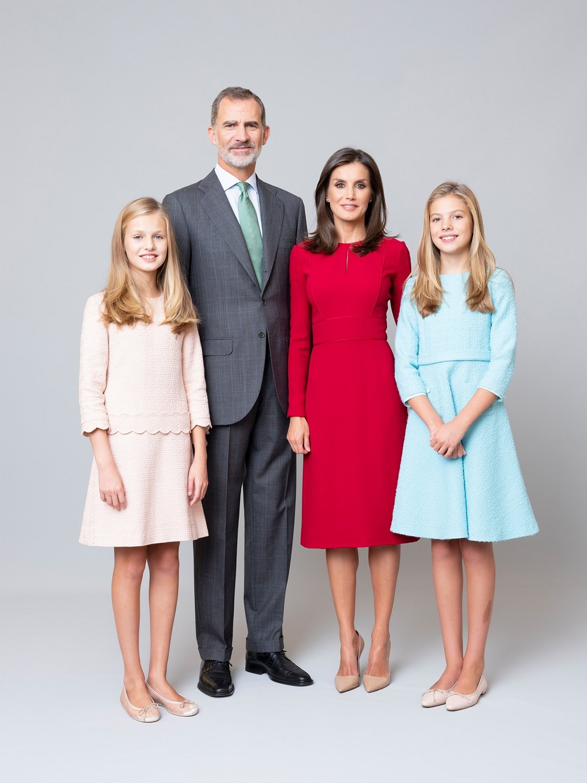 Spaniens königliche Familie: Felipe, Letizia und die beiden Töchter Leonor und Sofia