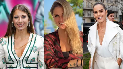 Spielerfrauen Cathy Hummels, Lina Meyer und Izabel Goulart