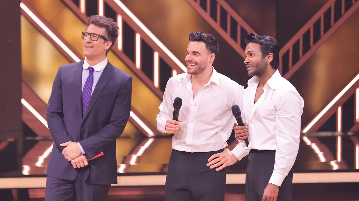 Stefano Zarrella und Biyon Kattilathu tanzten den Gruppentanz bei "Let's Dance".