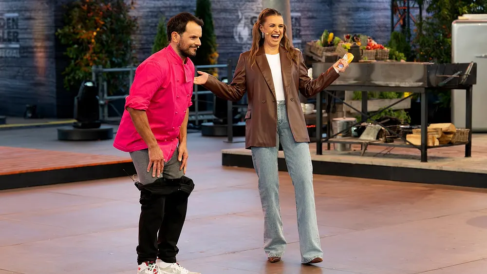 Steffen Henssler und Laura Wontorra Steffen Henssler und Laura Wontorra
