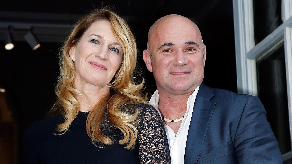 Steffi Graf und ihr Mann Andre Agassi