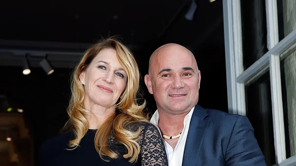 Steffi Graf und ihr Mann Andre Agassi