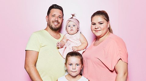 Sylvana Wollny, Florian Köster und ihre Kinder - Foto: RTLzwei