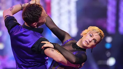 Jeanette Biedermann und Vadim Garbuzov bei "Let's Dance"