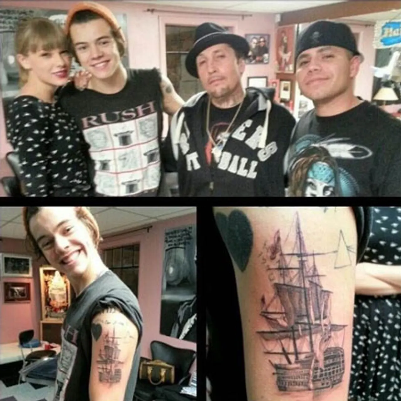 Harry Styles und Taylor Swift: Zusammen im Tattoo-Studio Harry Styles und Taylor Swift: Zusammen im Tattoo-Studio - Foto: Twitter