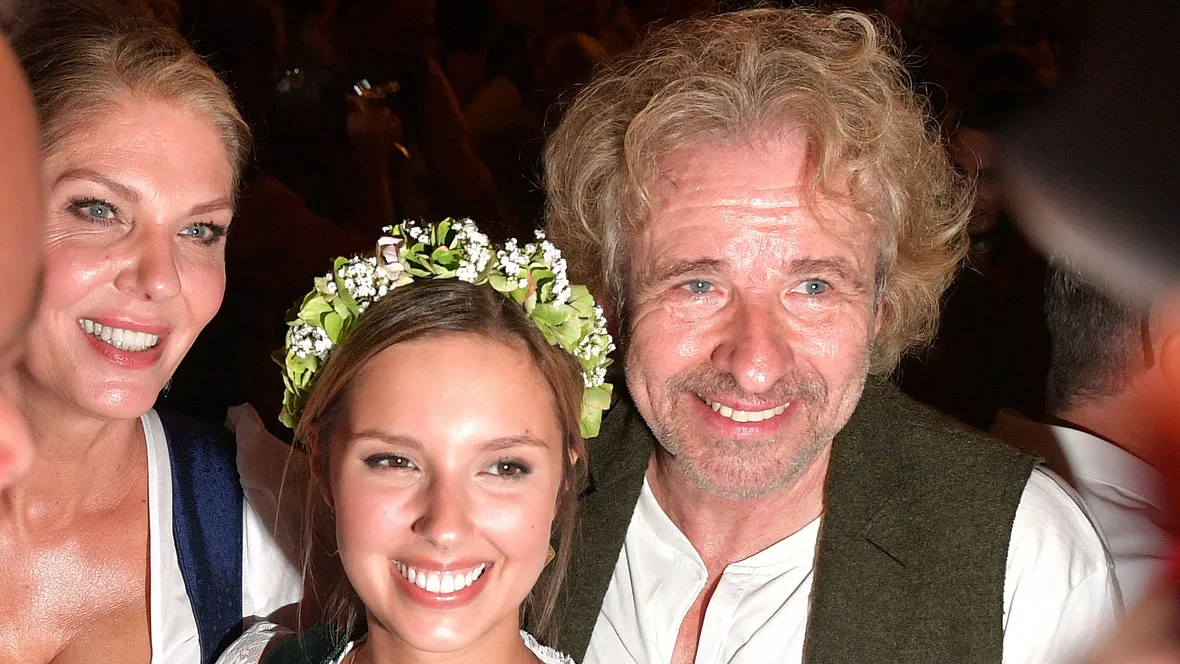 Thomas Gottschalk mit Freundin Karina Mroß und Tochter Melinda Thomas Gottschalk mit Freundin Karina Mroß und Tochter Melinda