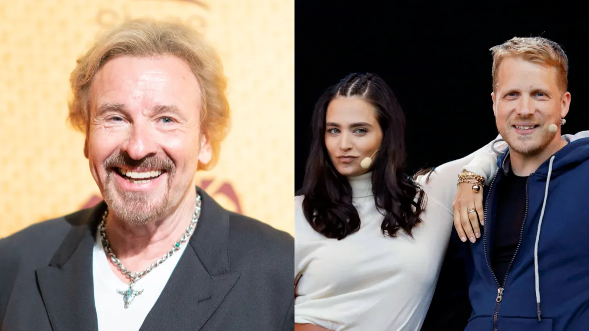 Thomas Gottschalk und Oliver und Amira Pocher