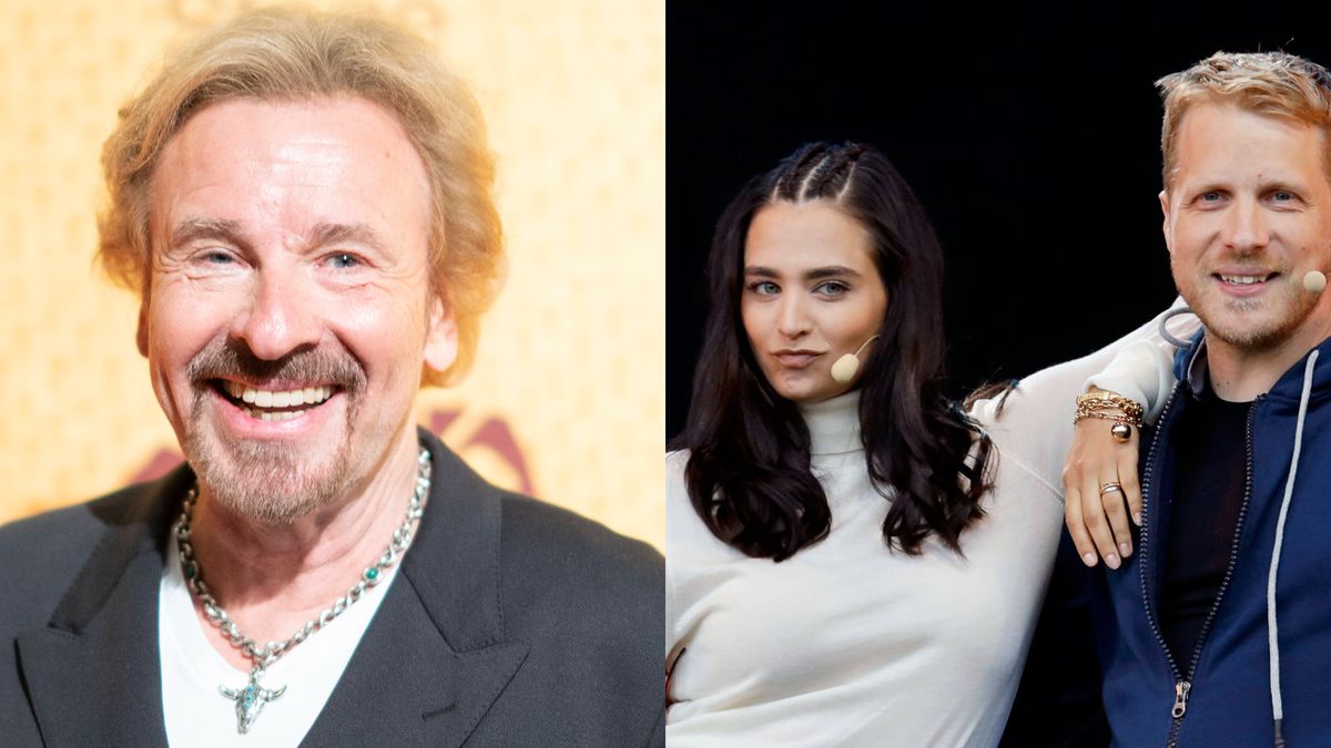 Thomas Gottschalk und Oliver und Amira Pocher