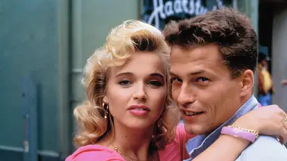 Tina Ruland & Til Schweiger 1991 in "Manta, Manta"