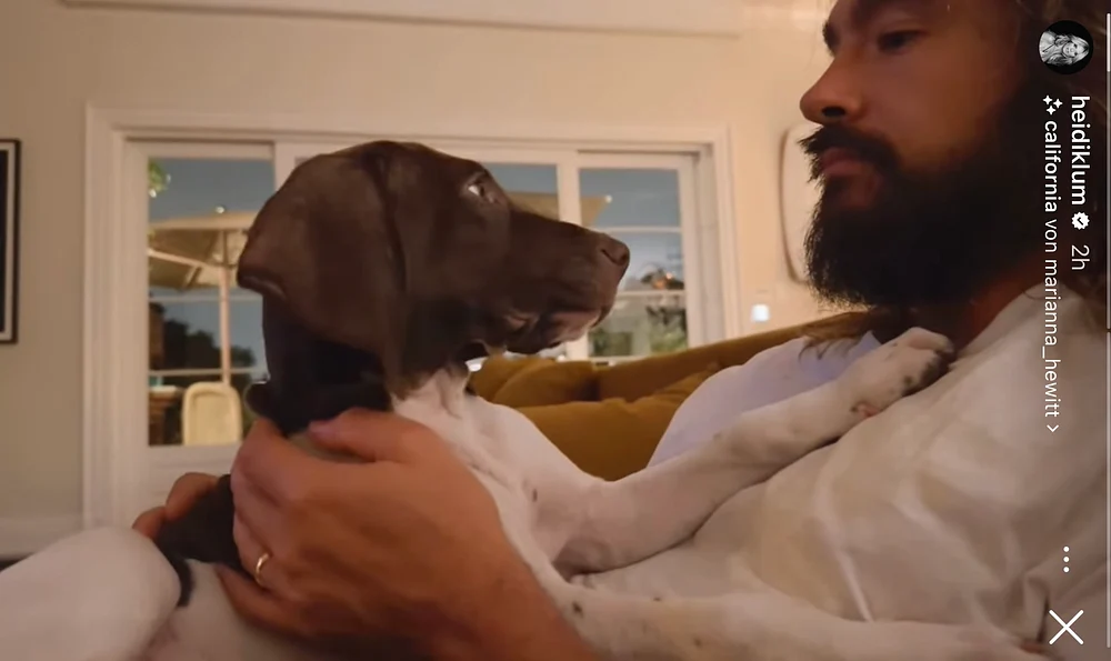 Tom Kaulitz mit Hund Tom Kaulitz mit Hund