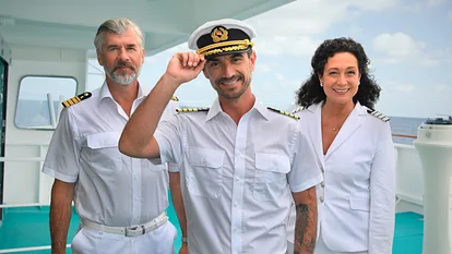 Florian Silbereisen und seine "Traumschiff"-Kollegen