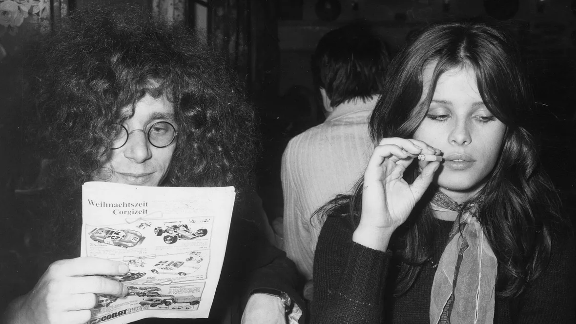 Uschi Obermaier und Rainer Langhans 1969 Uschi Obermaier und Rainer Langhans 1969
