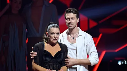 Valentin Lusin und Christine Neubauer bei "Let's Dance"