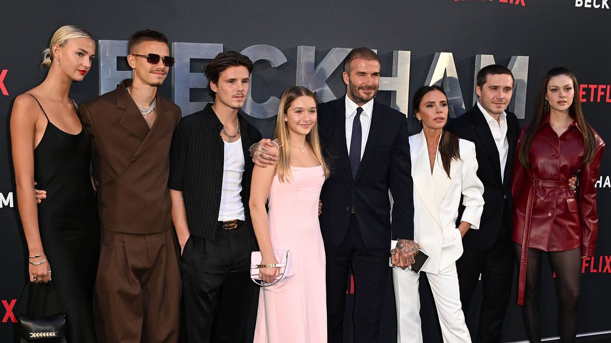 Victoria David Beckham mit ihren Kindern