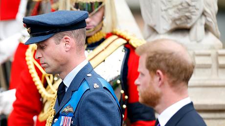 Harry und William schauen ernst - Foto: Max Mumby / Getty Images