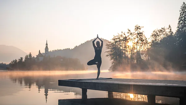 Yoga Pose "Der Baum"