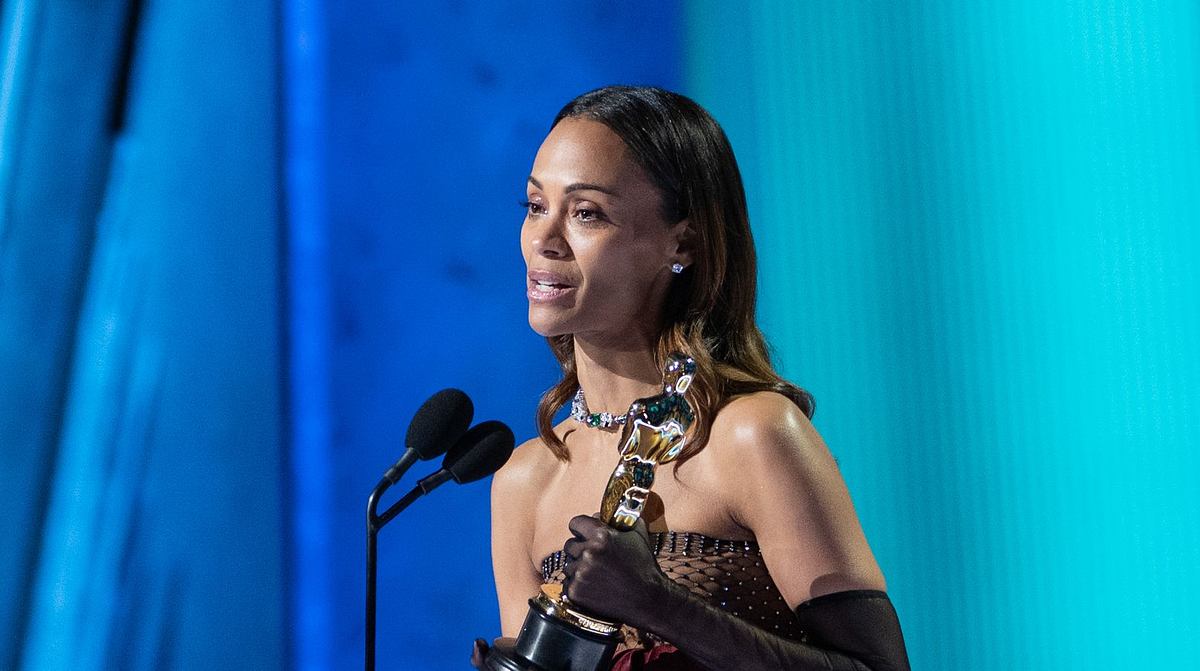 Zoe Saldana gewinnt einen Oscar.