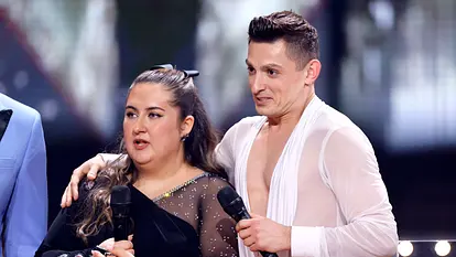 Zsolt Sándor Cseke und SelfieSandra haben bei "Let's Dance" sichtlich Spaß